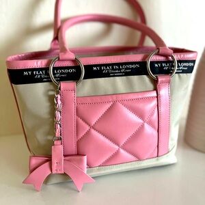 My Flat in London pink ribbon bag purse